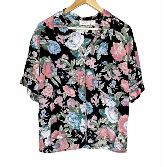 Victoria’s Secret vintage gold label button down top Sz S - Picture 1 of 6